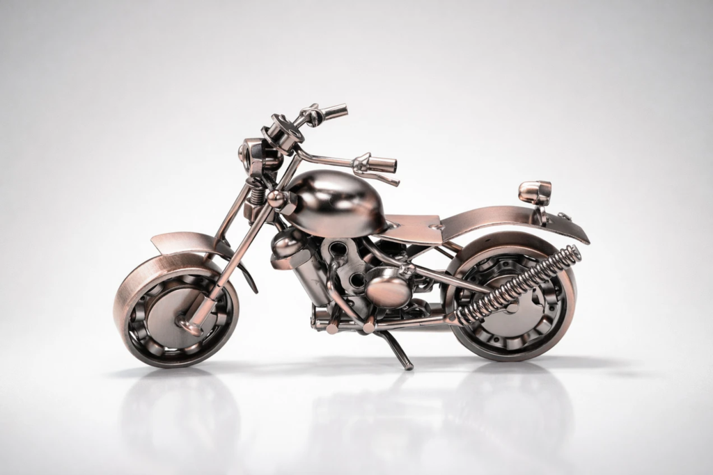 Antique Bullet metal bike decor showpiece vintage motorcycle model for home office decoration