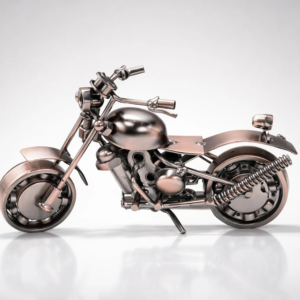 Antique Bullet metal bike decor showpiece vintage motorcycle model for home office decoration