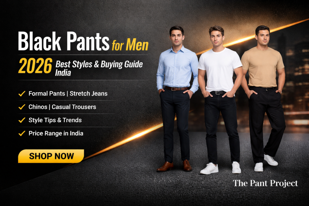 black pants for men