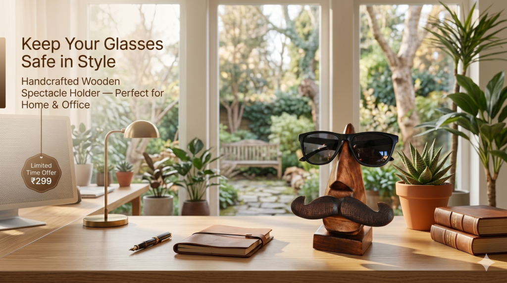 Wooden Spectacle Holder