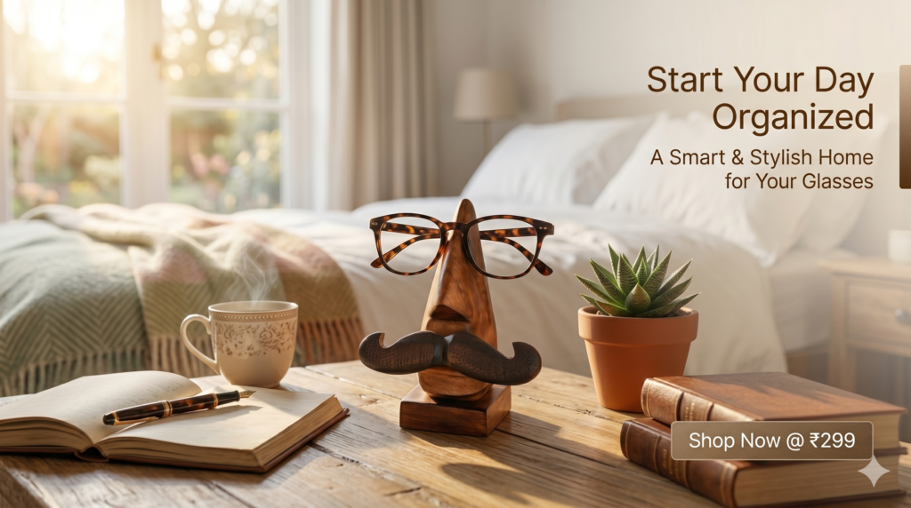 Wooden Spectacle Holder
